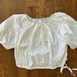 NWT Free Assembly White Crop Top